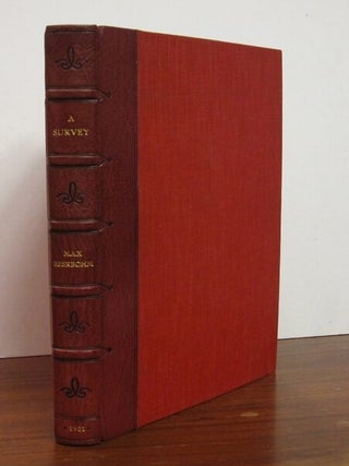 Item #204918 A Survey. Max BEERBOHM