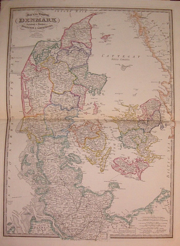 Item #205003 Map of the Kingdom of Denmark including the Dutchies of Holstein & Lauenburg. James WYLD.