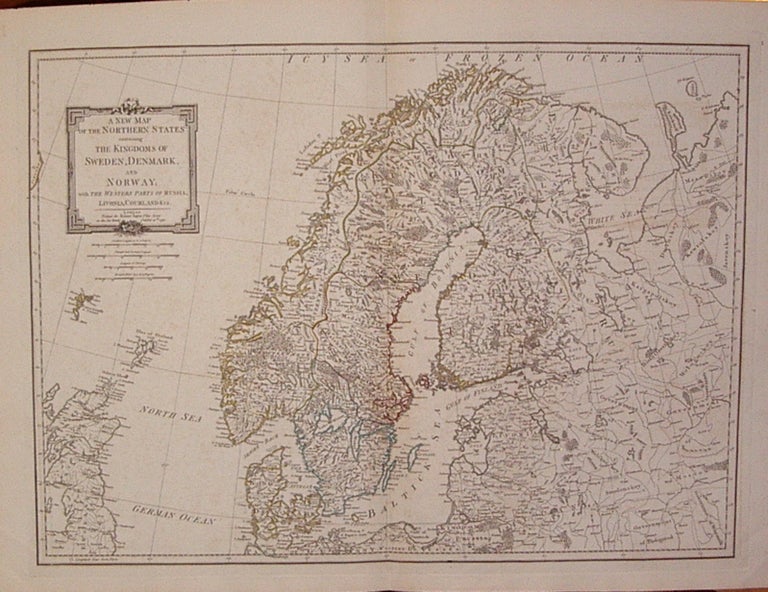 Item #206747 A New Map of the Northern States containing the Kingdoms of Sweden, Denmark and Norway; with the Western Parts of Russia, Livonia, Courland &ca. Thomas KITCHIN.
