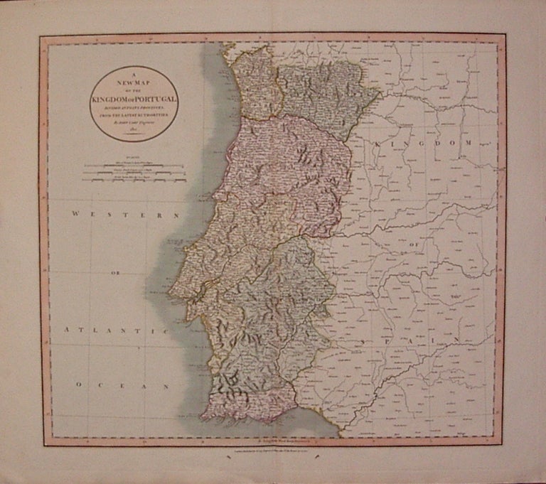 Item #206771 A New Map of the Kingdom of Portugal Divided into its Provinces. John CARY.