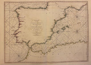 Item #206837 A Chart of the Coasts of Spain and Portugal, with the Balearic Islands, and Part of...