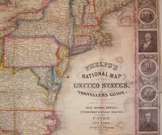 Phelps's National Map of the United States, a Traveller Guide. Embracing the Principal Rail Roads, Canals, Steamboat & Stage Routes, throughout the Union.