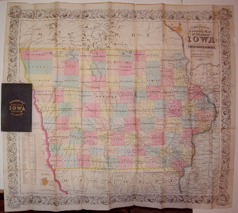 Item #206960 Colton's, Township Map of the State of Iowa Compiled from the United States Surveys, & Other Authentic Surveys. J. H. COLTON.