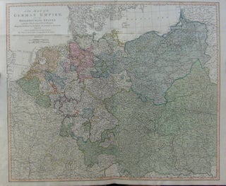Item #207518 A New Map of the German Empire, and the Neighboring States with their Principal Post...