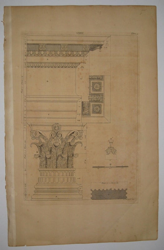 Item #209637 Architecture de Palladio, Divisee en Quatre Livres (Plate LII. Tom. 4.). Giacomo LEONI.