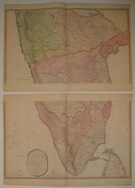 Item #210360 A Map of the Peninsula of India from the 19th Degree North Latitude to Cape Comorin. William FADEN.