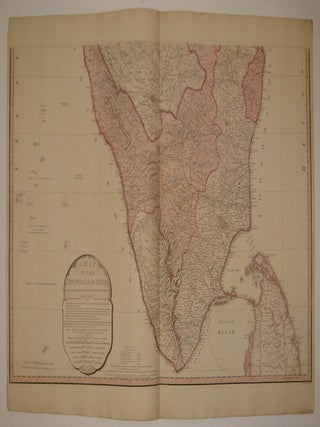 A Map of the Peninsula of India from the 19th Degree North Latitude to Cape Comorin.