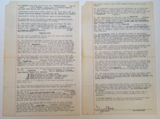 Item #210821 Autographed Document Signed. Irving STONE, 1903 - 1989