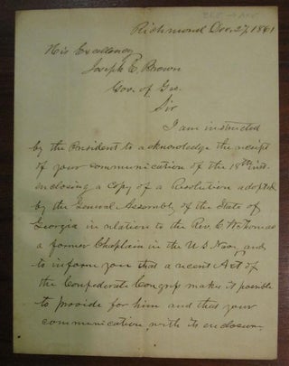 Item #212320 War-Date Autographed Letter Signed. Robert J. OSSELYN
