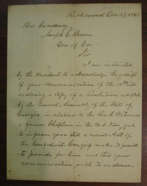 Item #212320 War-Date Autographed Letter Signed. Robert J. OSSELYN.