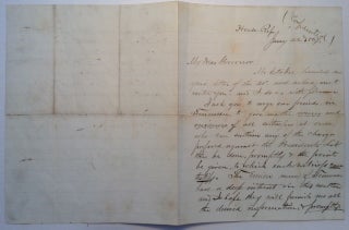 Item #212358 Autographed Letter Signed soliciting witnesses for Andrew Johnson's impeachment...