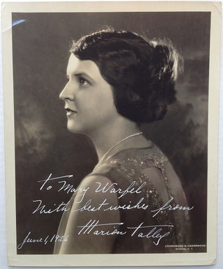 Item #212978 Inscribed Vintage Photograph. Marion TALLEY, 1906 - 1983