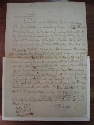 Item #213073 Autograph Document Signed. Barnabas BINNEY