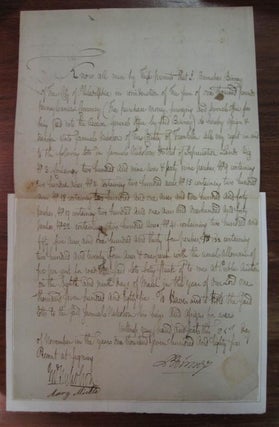 Item #213073 Autograph Document Signed. Barnabas BINNEY, 1751 - 1787