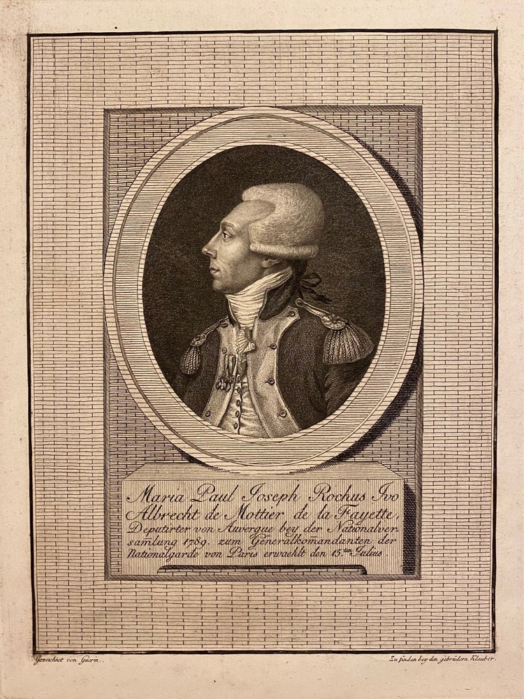 Item #213219 Maria Paul Joseph Rochus Ivo Albrecht de Mottier de la Fayette. Ignaz Sebastian KLAUBER.