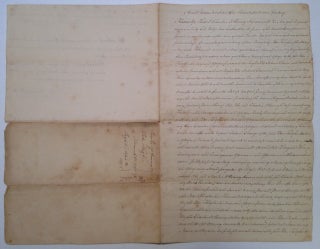 Item #213385 Signed Document regarding the purchase of land from a Revolutionary War veteran....