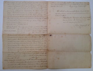 Signed Document regarding the purchase of land from a Revolutionary War veteran