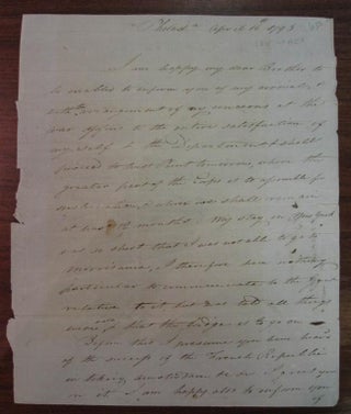 Item #213548 Autograph Letter Signed. Staats MORRIS