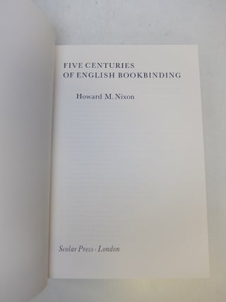 Five Centuries of English Bookbinding.