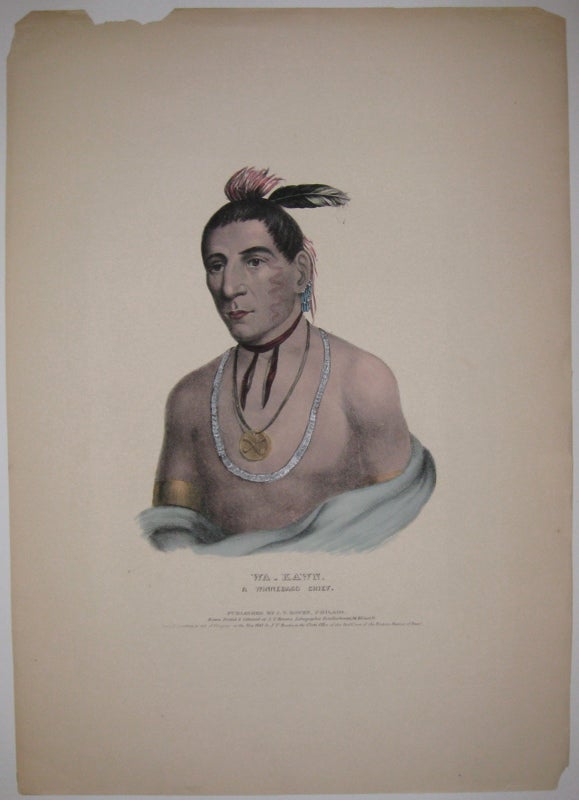 Item #213764 Wa-Kawn, A Winnebago Chief. Thomas L. MCKENNEY, James HALL.