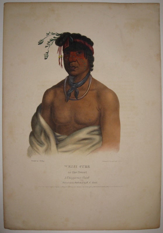 Item #213845 Wesh Cubb or the Sweet: A Chippeway Chief. Thomas L. MCKENNEY, James HALL.