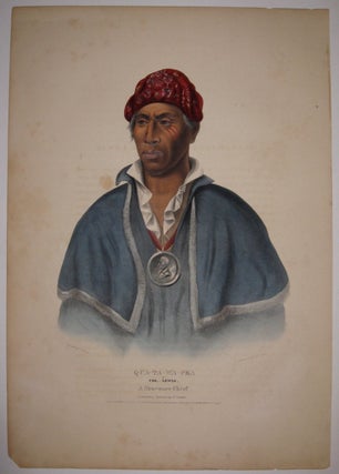 Item #213847 Qua-Ta-Wa-Pea or Col. Lewis: A Shawanee Chief. Thomas L. MCKENNEY, James HALL