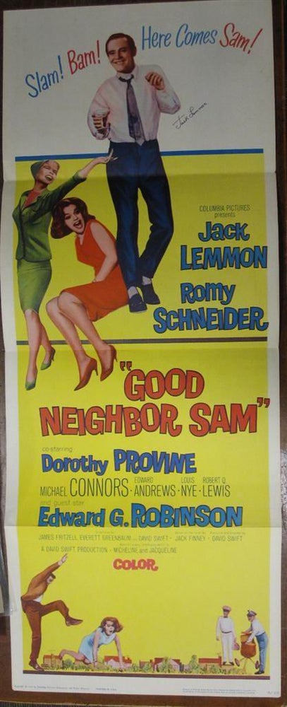 Item #214164 Signed Movie Poster. Jack LEMMON, 1925 - 2001.
