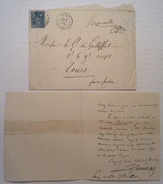 Item #214179 Autographed Letter Signed in French. Leon GAMBETTA, 1838 - 1882