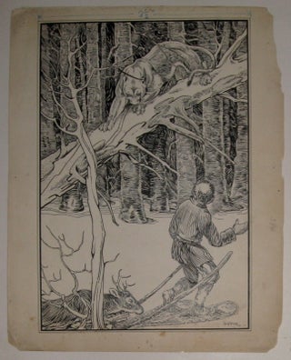 Item #214733 Untitled (Panther on Limb). Horace Boylston DUMMER