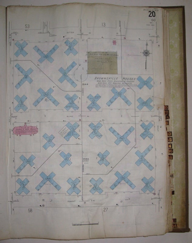 Item #214851 Vol. 16 of 29 Atlases of Insurance Maps for Brooklyn. Brownsville. SANBORN MAP COMPANY.