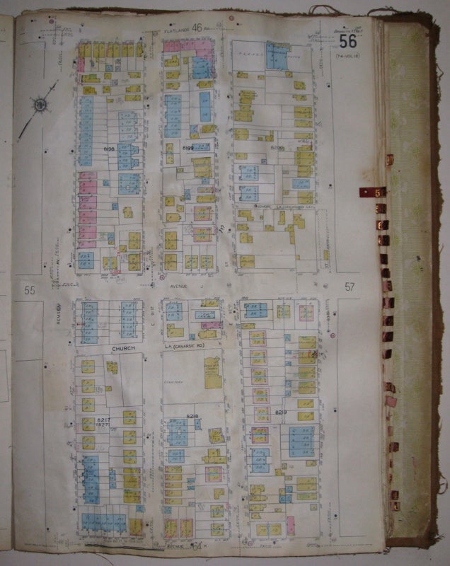 Item #214854 Vol. 17 of 29 Atlases of Insurance Maps for Brooklyn. Canarsie. SANBORN MAP COMPANY.