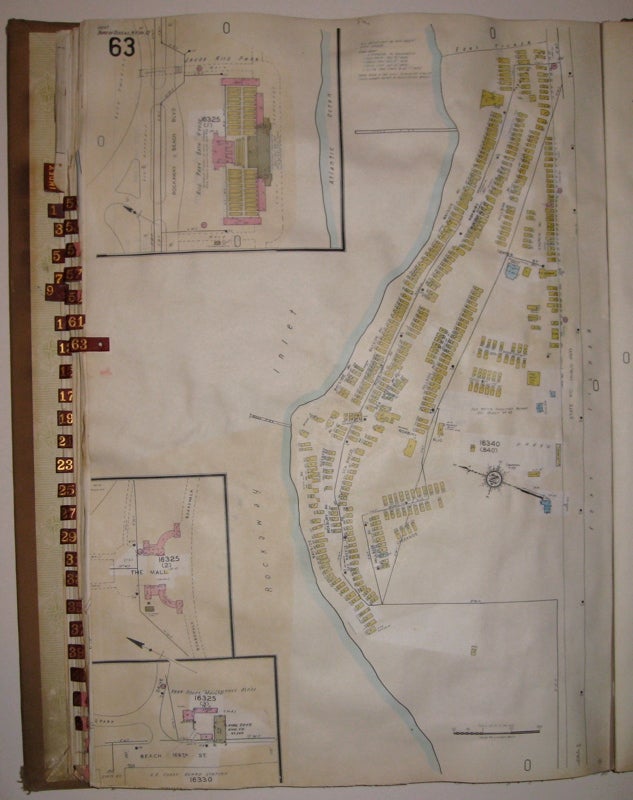 Item #214873 Vol. 21 of 29 Atlases of Insurance Maps for Queens. Rockaway Peninsula & Broad Channel. SANBORN MAP COMPANY.