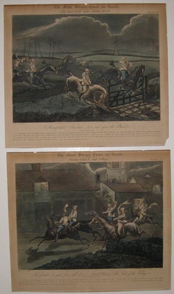 The First Steeple-Chase on Record (Set of four)