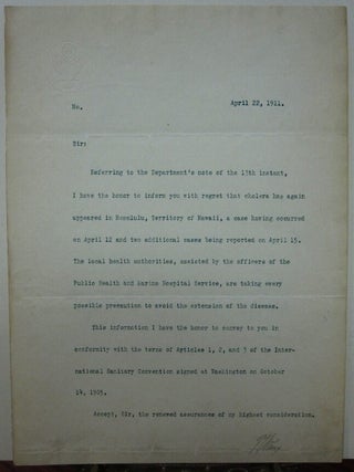 Item #215104 Typed Letter Signed. Philander KNOX