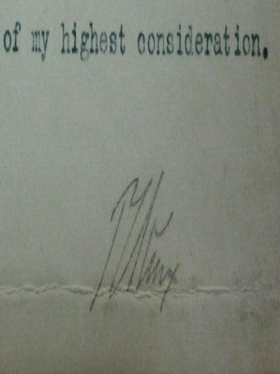 Typed Letter Signed