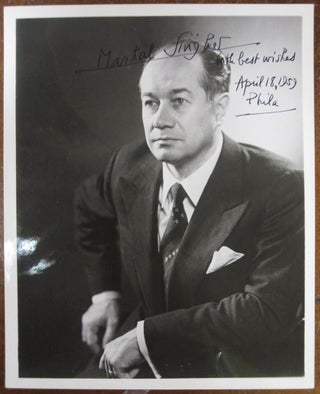 Item #216129 Inscribed Photograph. Martial SINGHER, 1904 - 1990