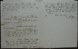 Fine three-page Autograph Letter Signed