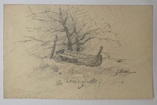 Item #216444 Untitled (Wooden boat). Charles Parmelee RISING