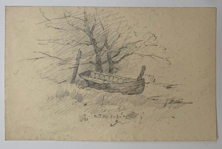 Item #216444 Untitled (Wooden boat). Charles Parmelee RISING.