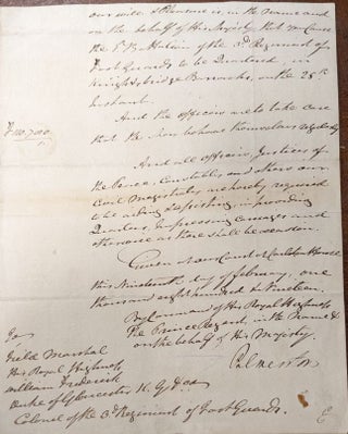 Item #218186 Autographed Document Signed. Lord PALMERSTON, Henry John Temple