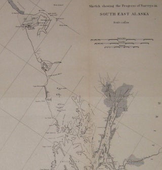 Sketch Showing the Progress of Surveys in South East Alaska