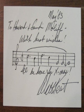 Item #218788 Autographed Musical Manuscript. Walter KENT