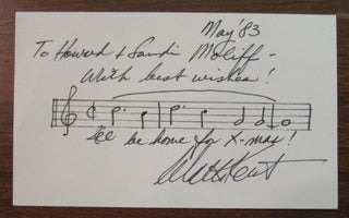 Item #218788 Autographed Musical Manuscript. Walter KENT, 1911 - 1994