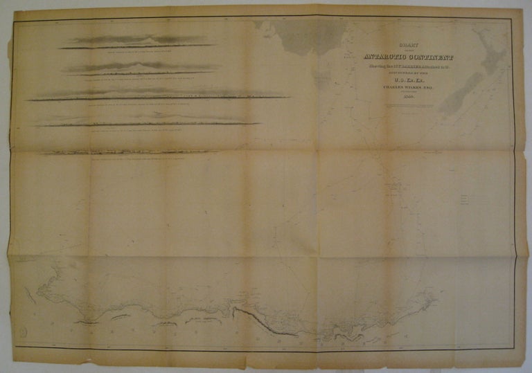 Item #219387 Chart of the Antarctic Continent Shewing the Icy Barrier Attached to it. Charles WILKES, Esq.