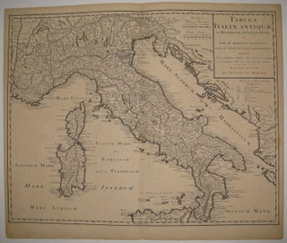 Item #219709 Tabula Italiae Antiquae in Regiones XI ab Augusto divisae et tum ad mensuras...