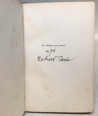 Notes...Written in a Set of First Editions in the Possession of Richard Curle...