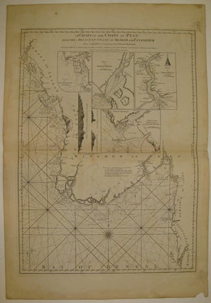 Item #219849 A Chart of the Coast of Pegu with the Adjacent Coast of Arakan and Tanasserim....