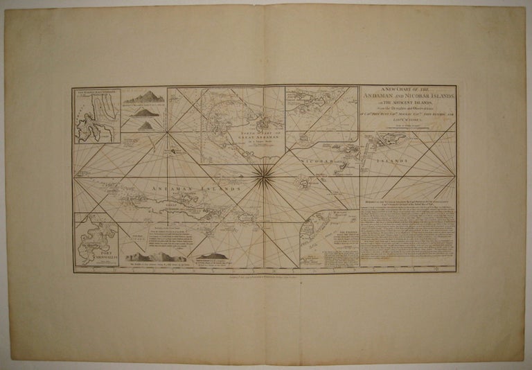 Item #219859 A New Chart of the Andaman and Nicobar Islands, with the Adjacent Islands. LAURIE, WHITTLE.