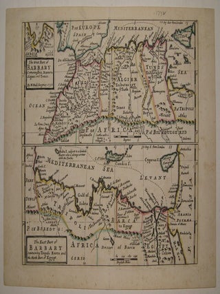 Item #220838 The West Part of Barbary Containing Fez, Marocco Algiers and Tunis and The East Part...
