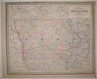Item #222793 A New Map of the State of Iowa. Charles DESILVER